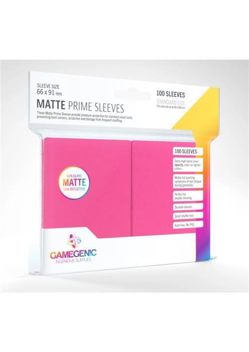 GGS10036ML - 100 STANDARD SIZE MATTE PRIME SLEEVES - PINK