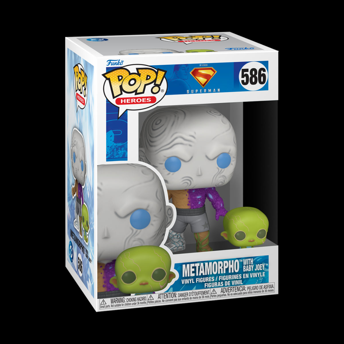 DC COMICS: SUPERMAN (2025) - POP FUNKO VINYL FIGURE 586 METAMORPHO W/ BABY JOEY 9CM