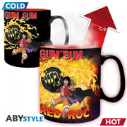 ABYMUGA411 - ONE PIECE - TAZZA HEAT CHANGE 460ML - LUFFY VS KAIDO