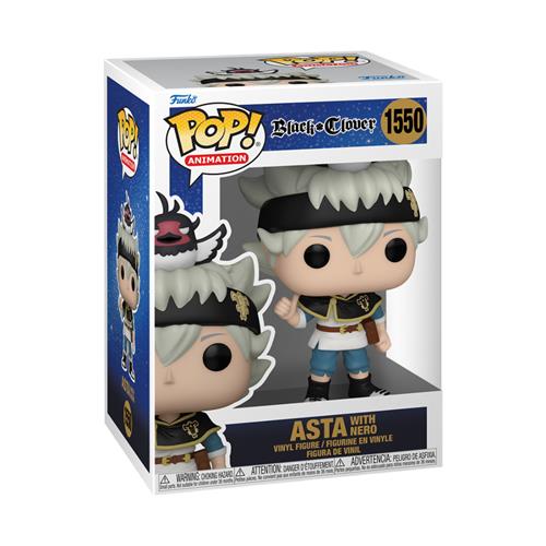 BLACK CLOVER - POP FUNKO VINYL FIGURE 1550 ASTA W/NERO 9CM