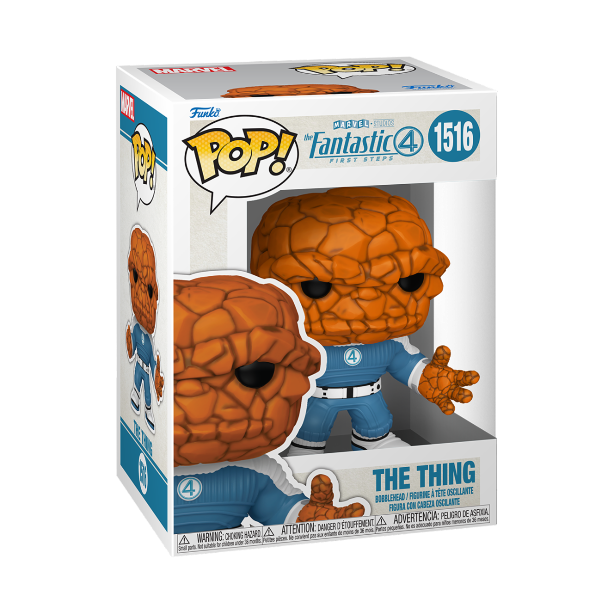 MARVEL: THE FANTASTIC FOUR: FIRST STEPS - POP FUNKO VINYL FIGURE 1516 THE THING 9CM