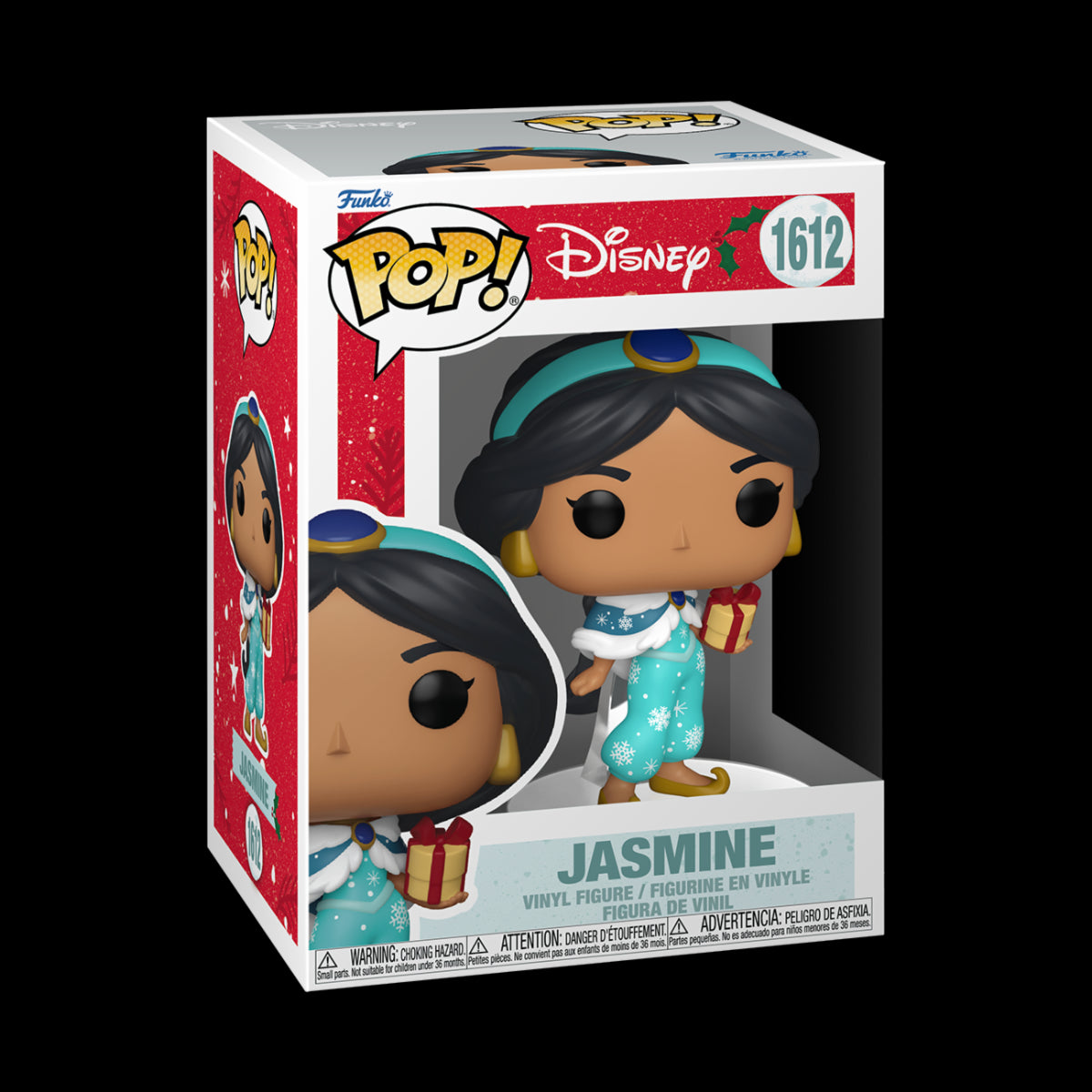 DISNEY: PRINCESS HOLIDAY - POP FUNKO VINYL FIGURE - JASMINE 9CM