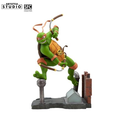 ABYFIG096 - TEENAGE MUTANT NINJA TURTLES - SUPER FIGURE COLLECTION - MICHELANGELO - STATUA 21CM