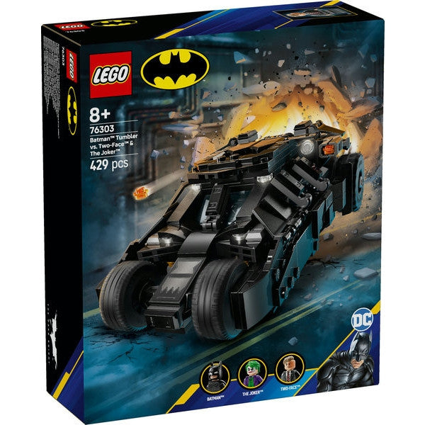 76303 - SUPER HEROES DC - TUMBLER DI BATMAN CONTRO TWO-FACE E THE JOKER