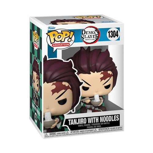 DEMON SLAYER - POP FUNKO VINYL FIGURE 1304 TANJIRO W/NOODLES 9CM