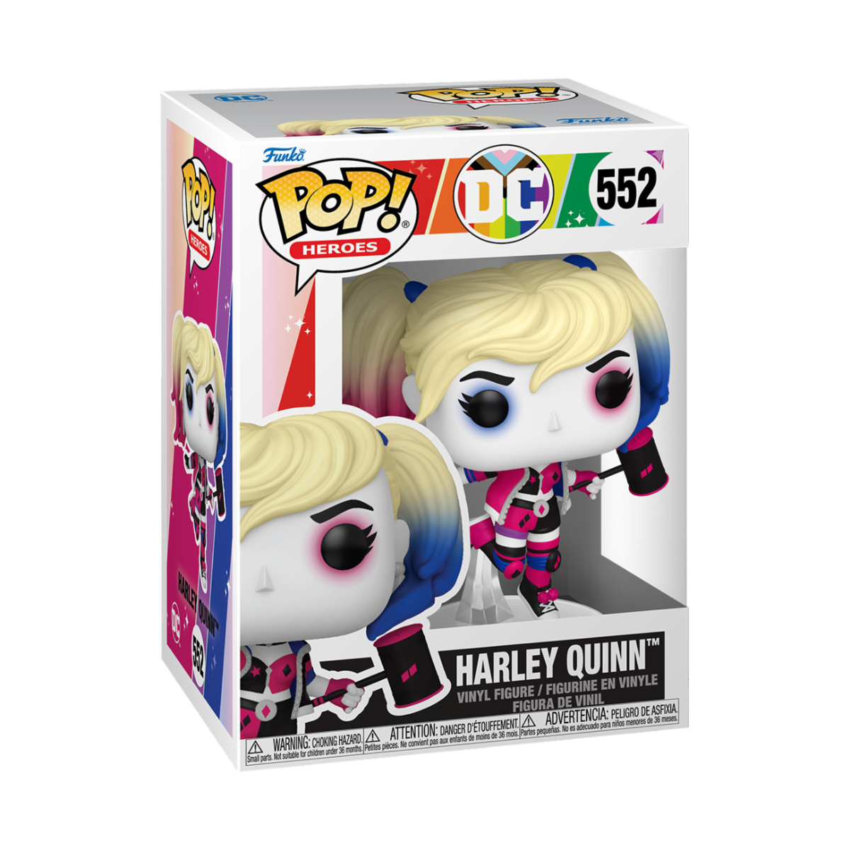 DC COMICS: PRIDE 2025 - POP FUNKO VINYL FIGURE 552 HARLEY QUINN 9CM