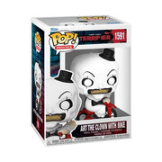 TERRIFIER - POP FUNKO VINYL FIGURE 1591 ART THE CLOWN W/ BIKE 9CM