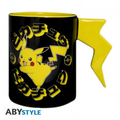 ABYMUGA345 - POKEMON - TAZZA 3D - PIKACHU LIGHTENING BOLT