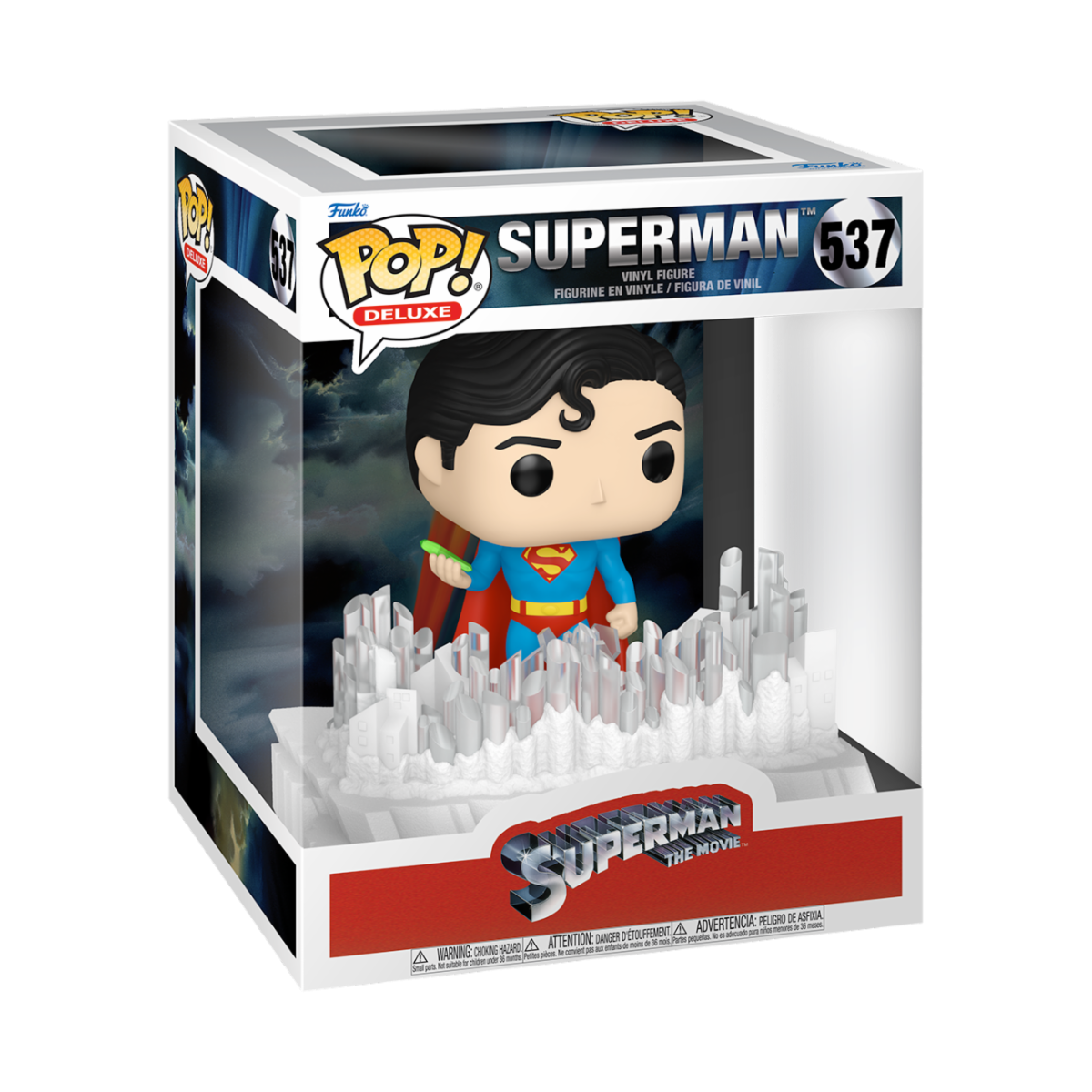 DC COMICS: SUPERMAN (1978) - POP FUNKO DELUXE VINYL FIGURE 537 SUPERMAN(FOS) 15CM