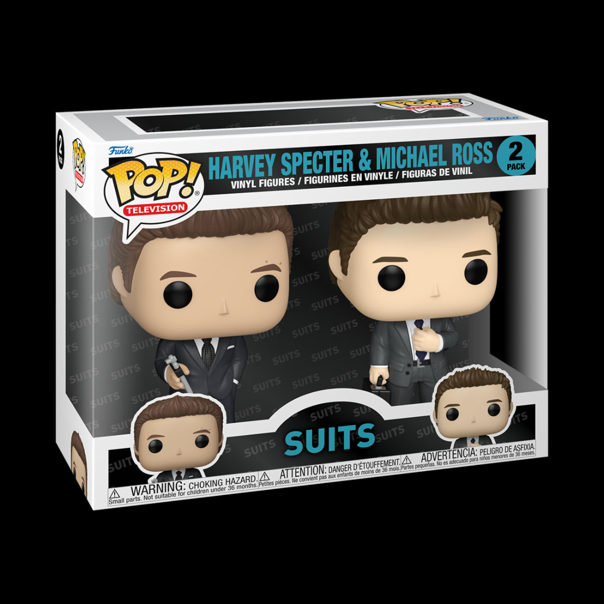 SUITS - POP FUNKO VINYL FIGURE 2-PACK HARVEY & MICHAEL 9CM