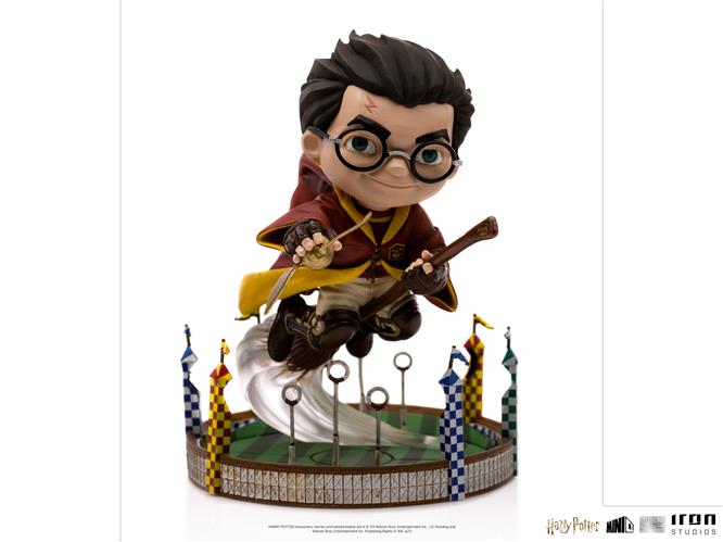 HARRY POTTER - MINICO FIGURE - HARRY POTTER AT QUIDDITCH MATCH - STATUA 13CM