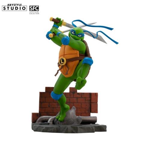 ABYFIG097 - TEENAGE MUTANT NINJA TURTLES - SUPER FIGURE COLLECTION - LEONARDO - STATUA 21CM