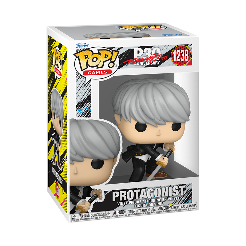 PERSONA 30TH ANNIVERSARY - POP FUNKO VINYL FIGURE 1238 PROTAGONIST (PERSONA 4) 9CM