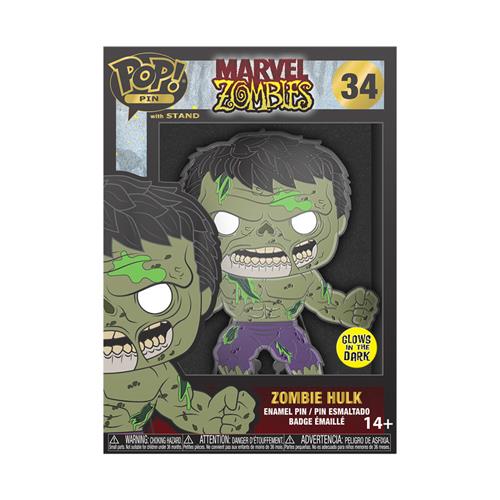 MARVEL: ZOMBIES - POP LARGE PIN ENAMEL 34 HULK W/CHASE - REGULAR