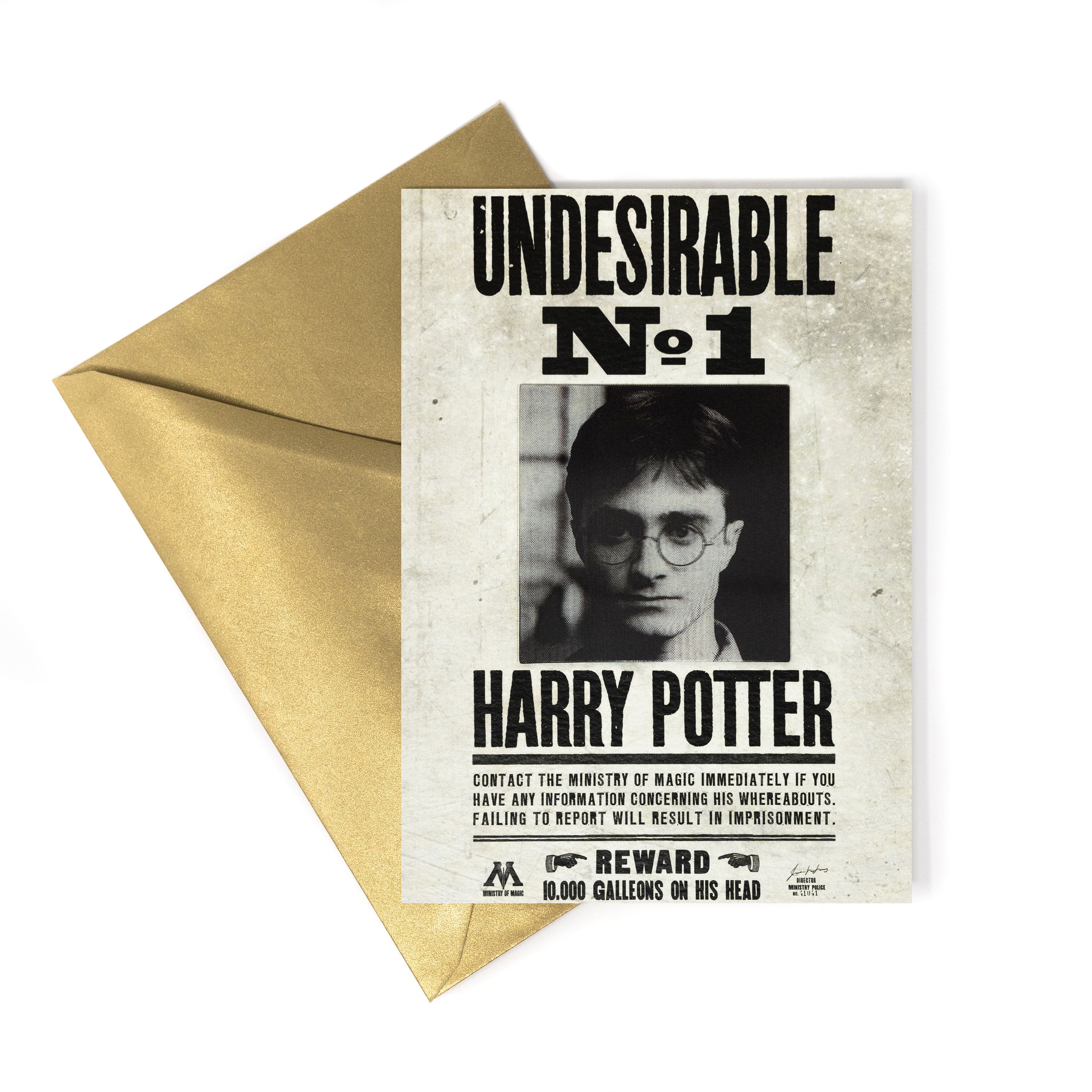 HPCARD15 - MINISTRY OF MAGIC: UNDESIRABLE NO.1 - NOTECARD