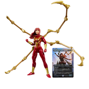 MARVEL CLASSIC LEGENDS - MARY JANE IN IRON SPIDER SUIT - ACTION FIGURE 15CM W/ MAGIC: THE GATHERING CARD