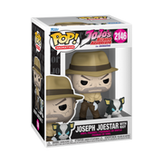 JOJO'S BIZARRE ADVENTURE - POP FUNKO VINYL FIGURE 2146 JOSEPH JOESTAR WITH IGGY 9CM