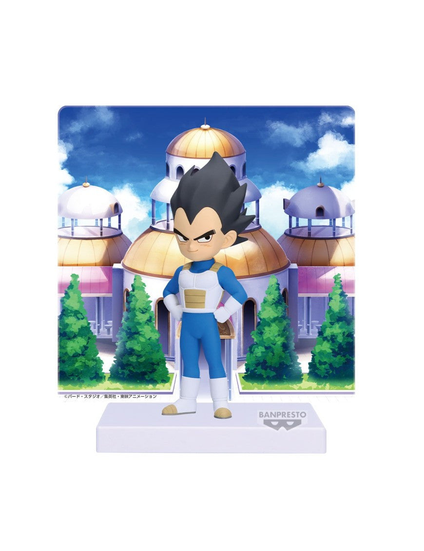 89724 - DRAGON BALL DAIMA - FIGURE WITH PANEL - VEGETA - MINIFIGURE 9CM