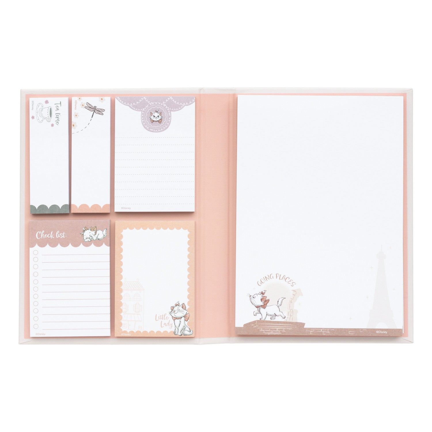 BNA009 - DISNEY: GLI ARISTOGATTI - BLOCK NOTES ADESIVI - BONJOUR MINOU