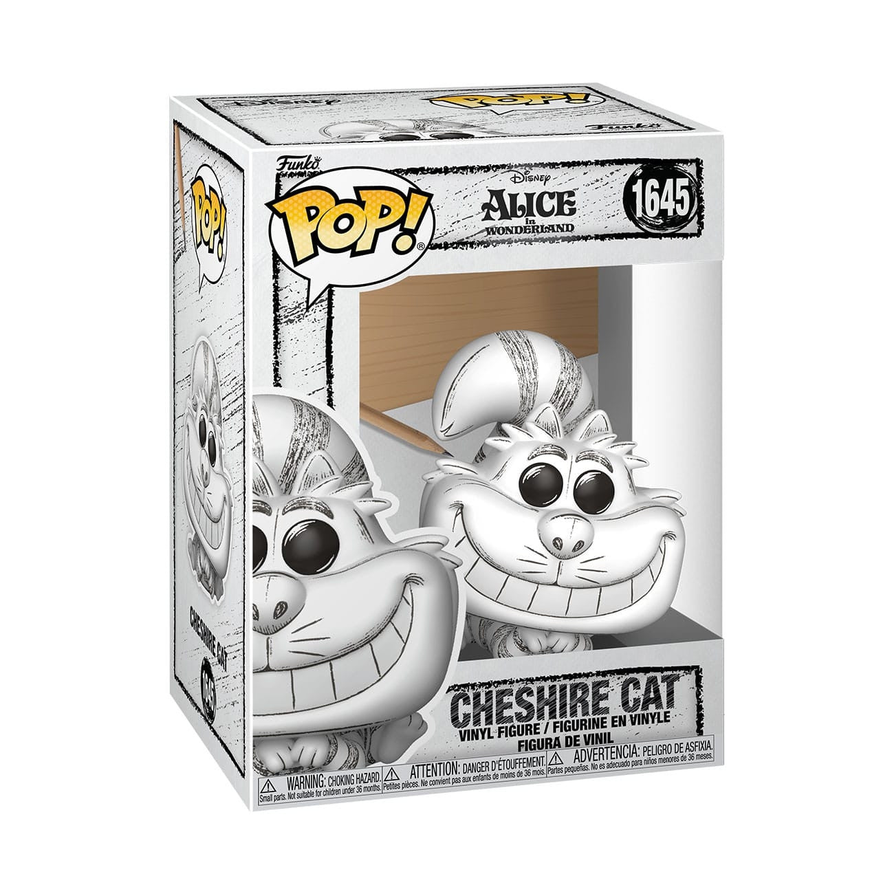 DISNEY - POP FUNKO VINYL FIGURE 1645 CHESHIRE CAT (SKETCHED) 9CM