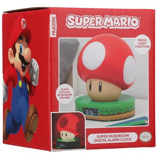 PP10064NN - SUPER MARIO - SUPER MUSHROOM DIGITAL ALARM CLOCK