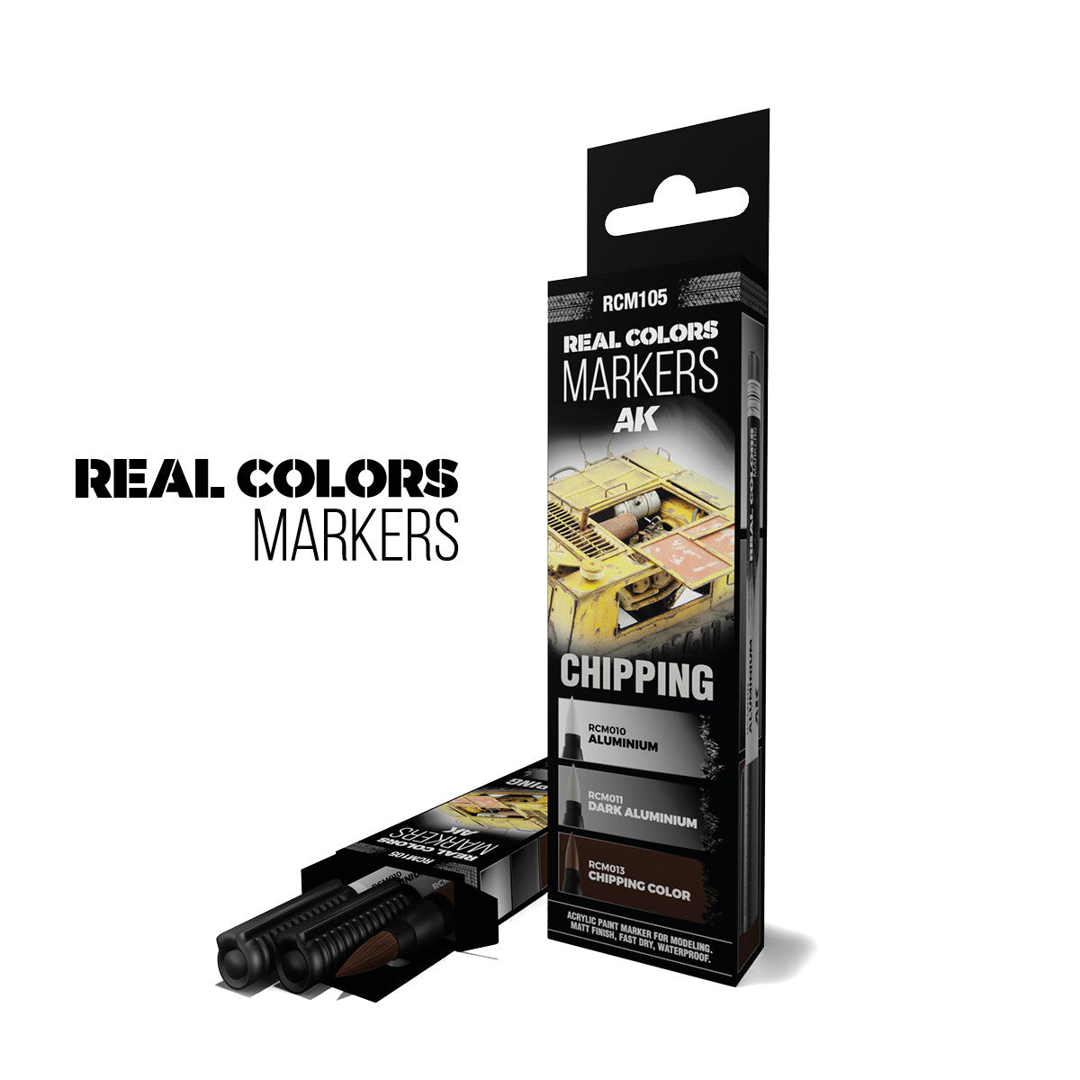 RCM105 - REAL COLORS MARKERS - CHIPPING - SET DA 3 COLORI