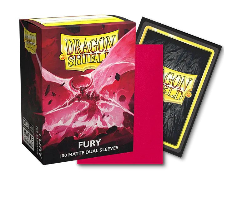 AT-15055 - 100 STANDARD SIZE MATTE DUAL SLEEVES - FURY 'ALARIC, CRIMSON KING'