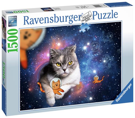 17439 3 - PUZZLE 1500 PEZZI - GATTO NELLO SPAZIO