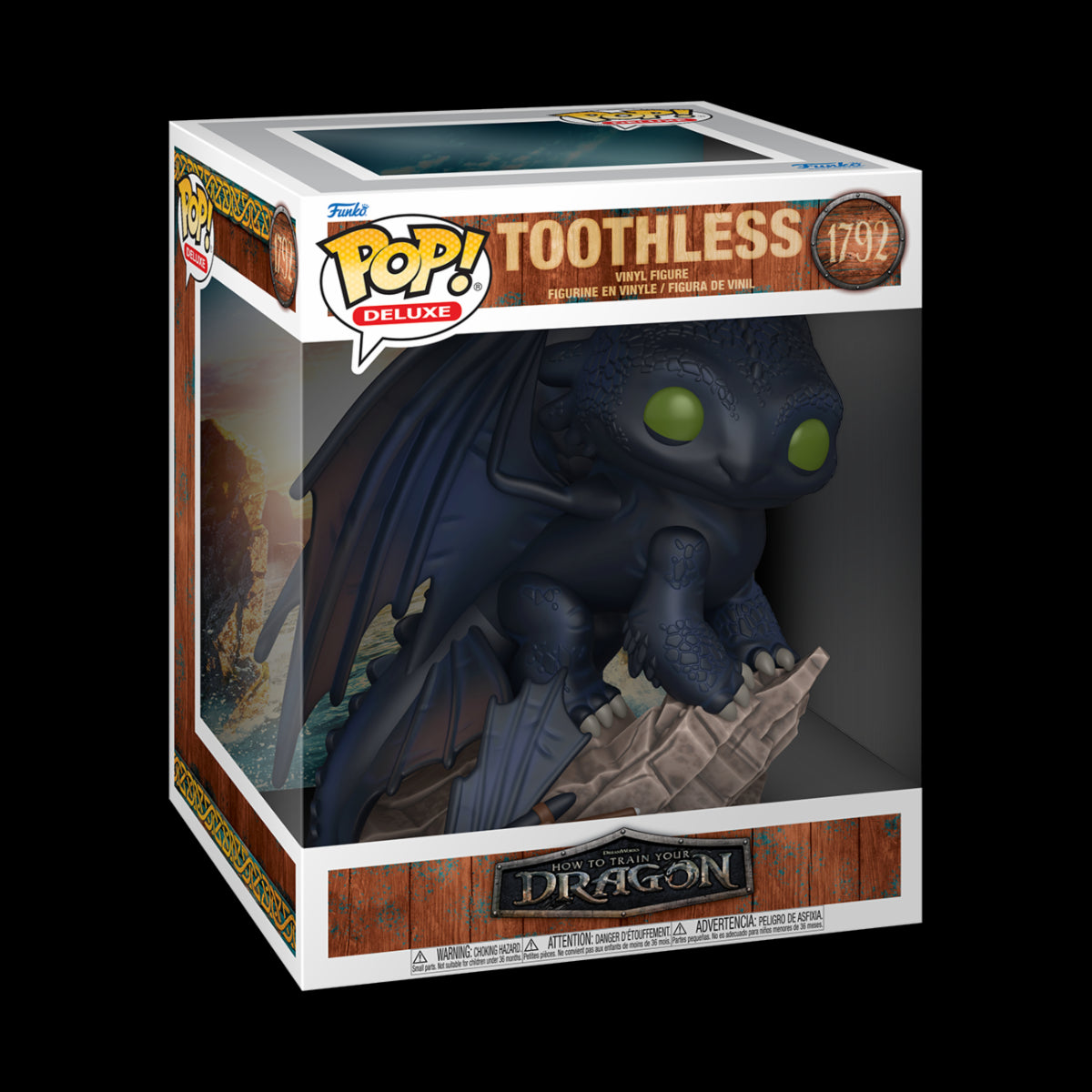 DISNEY: HOW TO TRAIN YOUR DRAGON - POP FUNKO DELUXE VINYL FIGURE 1792 TOOTHLESS 9CM