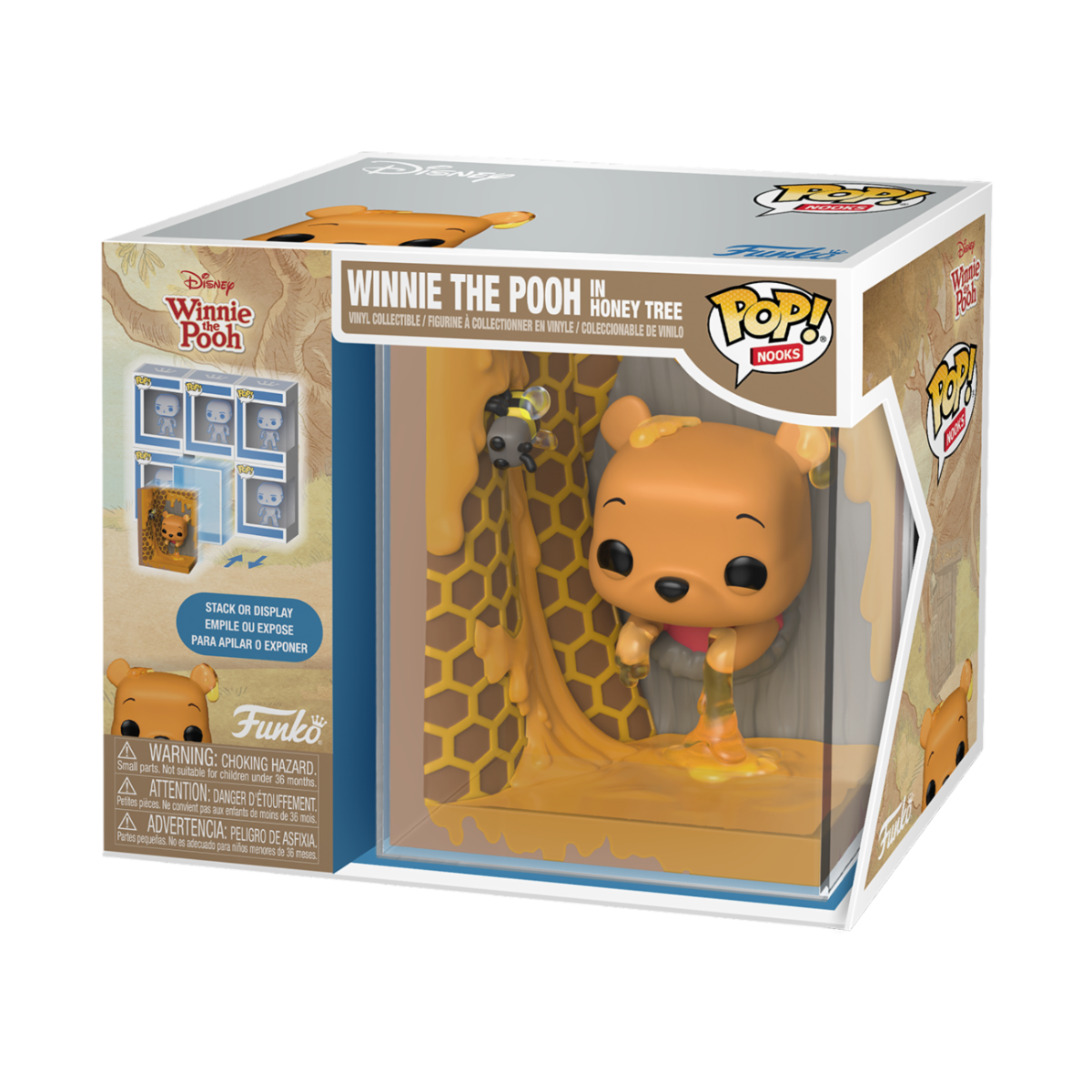WINNIE THE POOH S4 - POP FUNKO NOOK VINYL FIGURE - WTP - WINNIE THE POOH IN THE HONEY TREE 9CM