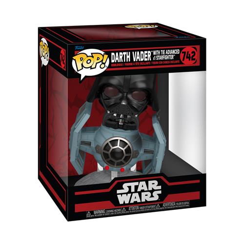 STAR WARS: DARKSIDE - POP FUNKO RIDE DELUXE VINYL FIGURE 742 TIE ADVANCED X1 W/VADER