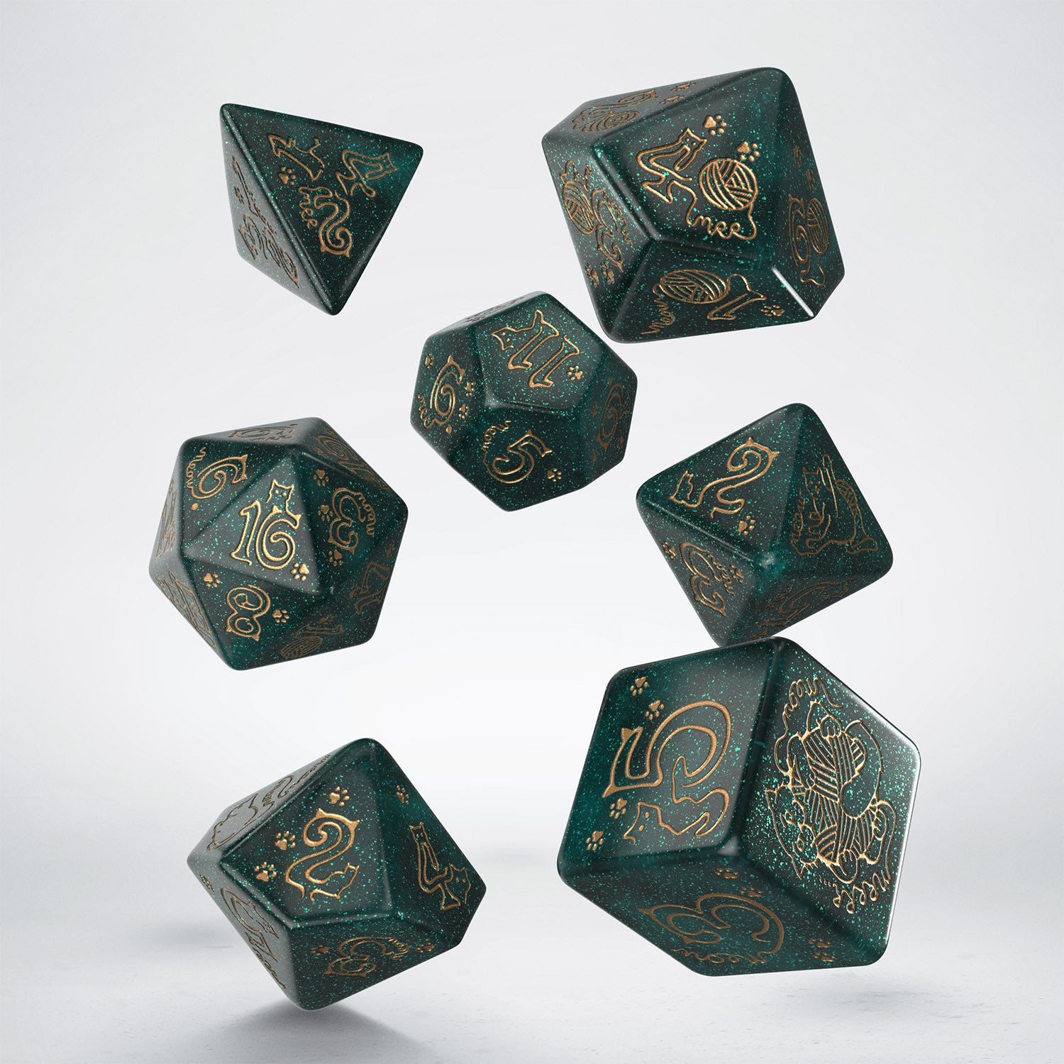 SJKSCAT09 - JUMBO CATS DICE SET: MERLIN