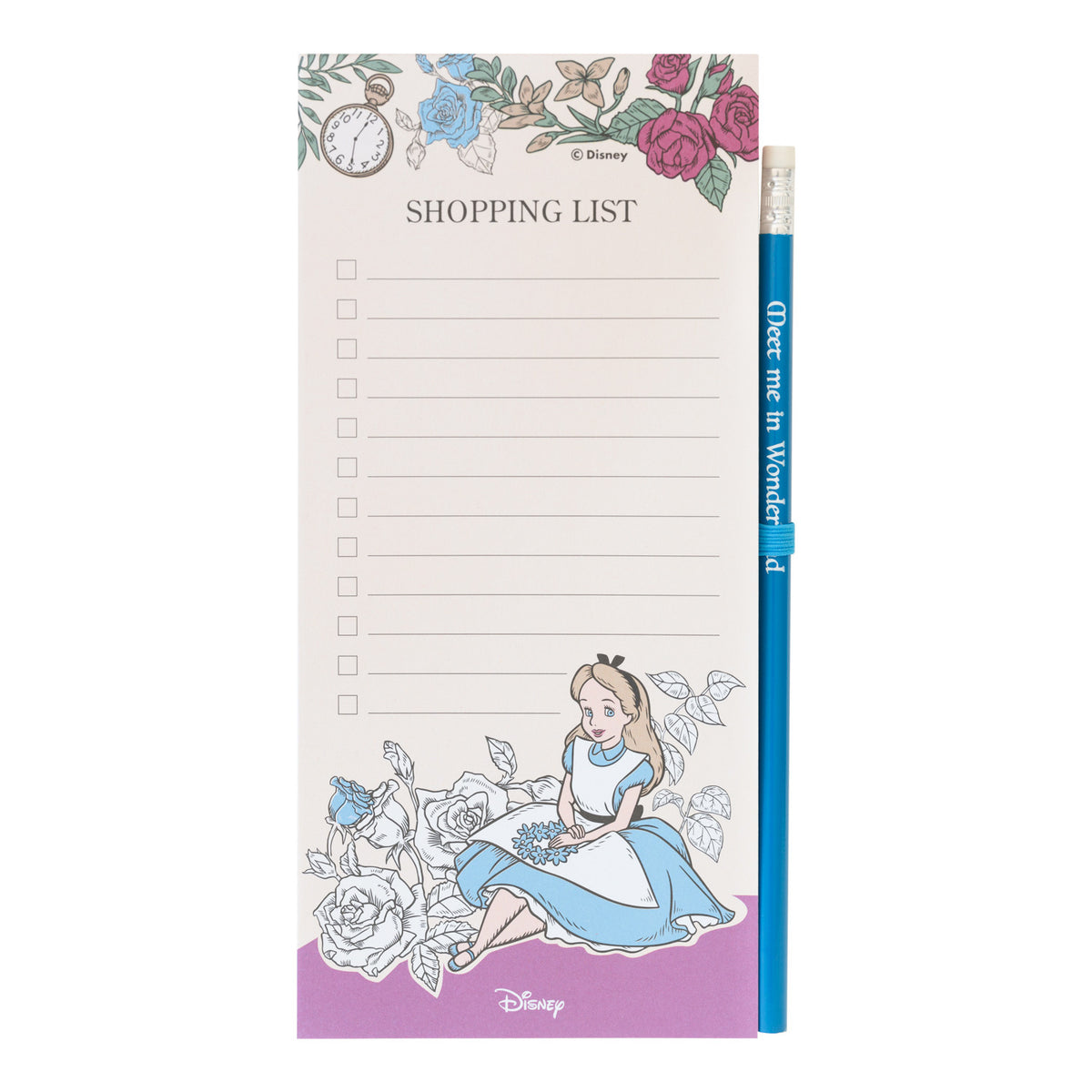 NMGE009 - DISNEY: ALICE NEL PAESE DELLE MERAVIGLIE - BLOCK NOTES MAGNETICO - ALICE NEL PAESE DELLE MERAVIGLIE