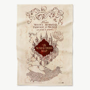HPT01A - HARRY POTTER - THE MARAUDER'S MAP: COVER DESIGN - TEA TOWEL