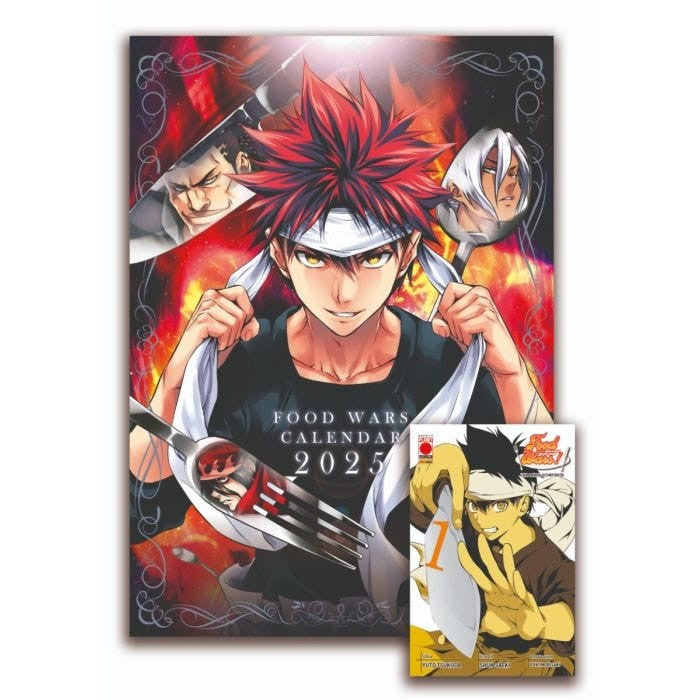 FOOD WARS CALENDARIO 2025 + FOOD WARS 1 VARIANT