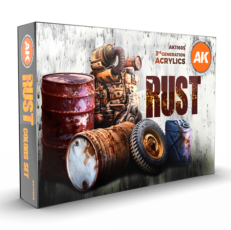 AK11605 - 3GEN ACRYLICS - RUST - SET DA 6 COLORI