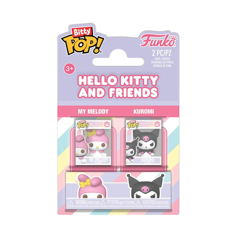 88929 - SANRIO - POP FUNKO BITTY VINYL FIGURE - 2-PACK MY MELODY & KUROMI