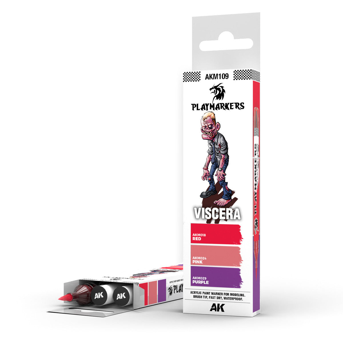 AKM109 - PLAYMARKERS - VISCERA - SET DA 3 COLORI