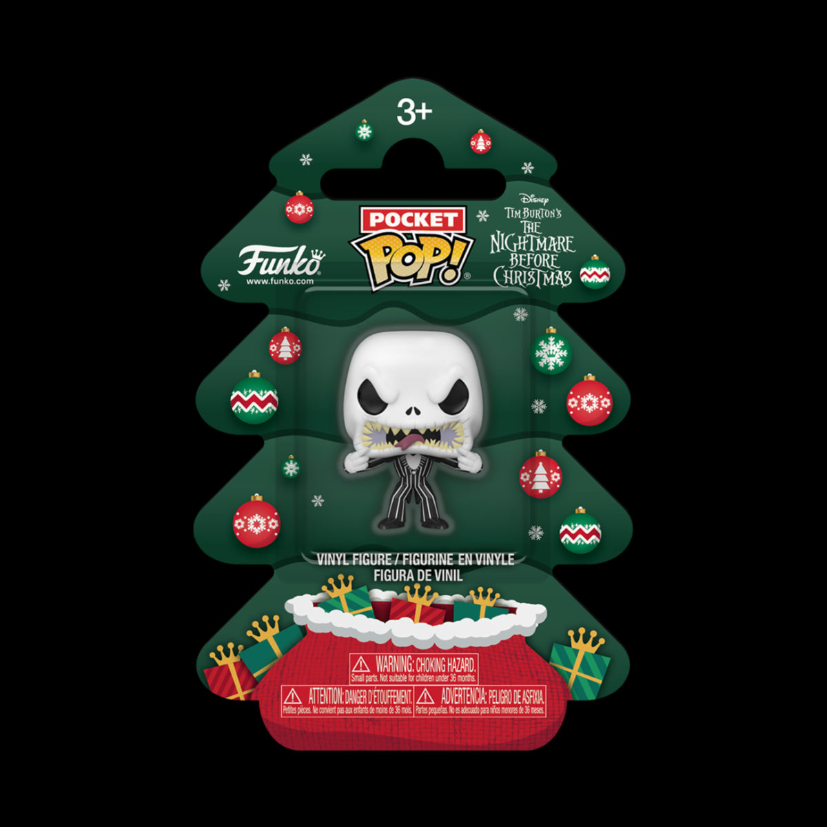 NIGHTMARE BEFORE CHRISTMAS - POCKET POP FUNKO VINYL FIGURE - JACK 4CM