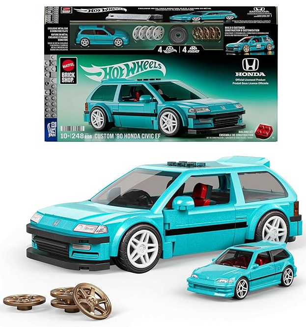JHF62 - BRICK SHOP X HOT WHEELS - HONDA CIVIC EF CUSTOM '90 - SET DA COSTRUIRE