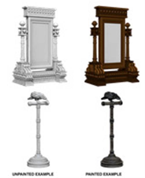 64569 - WIZKIDS UM MIRROR & BIRD ON STAND