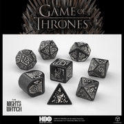 GOT/00190166/2025/5/B - SET 8 DADI - GAME OF THRONES - NIGHT'S WATCH