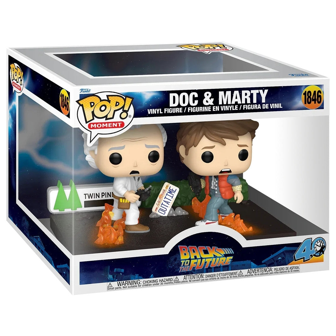 BACK TO THE FUTURE - POP FUNKO MOVIE MOMENT VINYL FIGURE 1846 DOC & MARTY 9CM