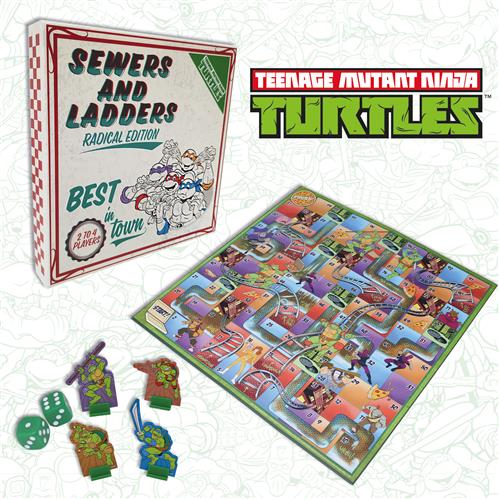 TEENAGE MUTANT NINJA TURTLES - SEWERS AND LADDERS BOARD GAME