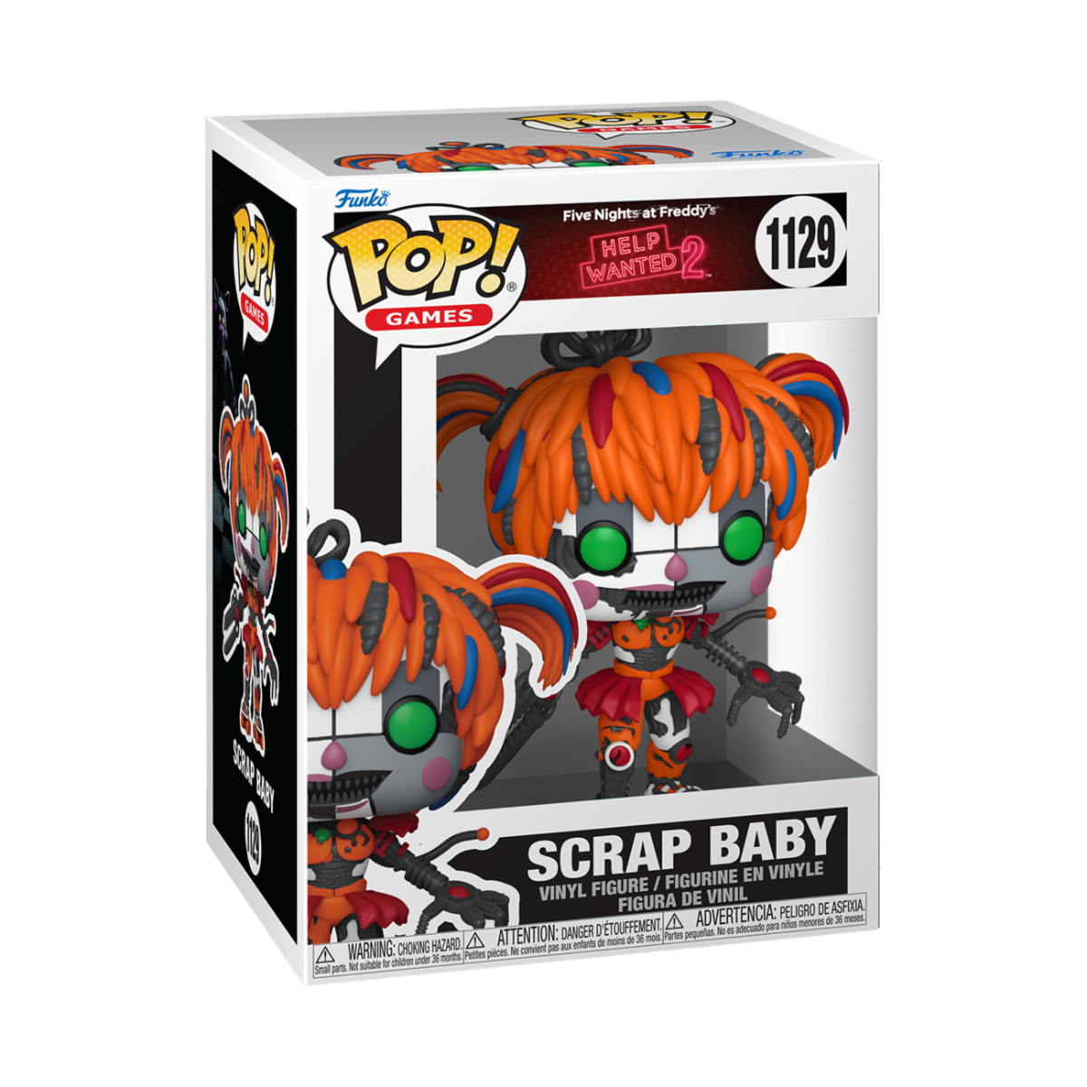 FIVE NIGHTS AT FREDDY'S: HELP WANTED 2 - POP FUNKO VINYL FIGURE 1129 SCRAP BABY 9CM