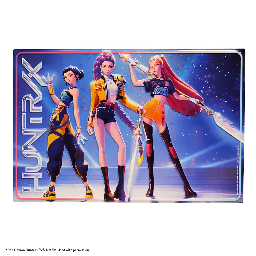 MAP6144 - POSTER IN ALLUMINIO GOFFRATO - GRUPPO HUNTR/X - KPOP DEMON HUNTERS