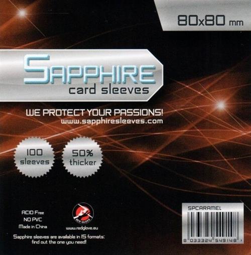 SAPPHIRE CARAMEL - 100 BUSTE PROTETTIVE 80X80MM