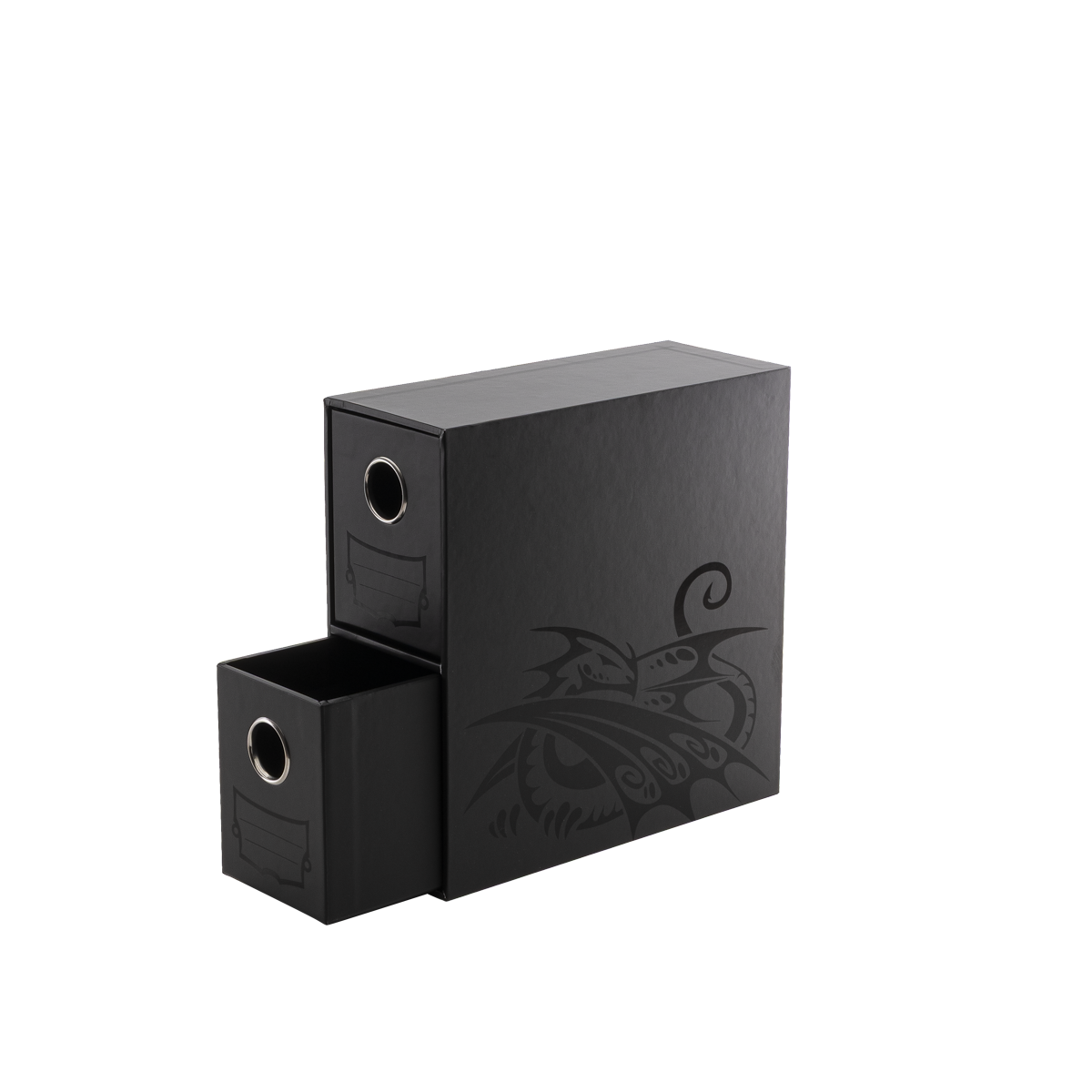 AT-33706 - PORTACARTE VERTICALE CON 2 CASSETTI - FORTRESS NERO