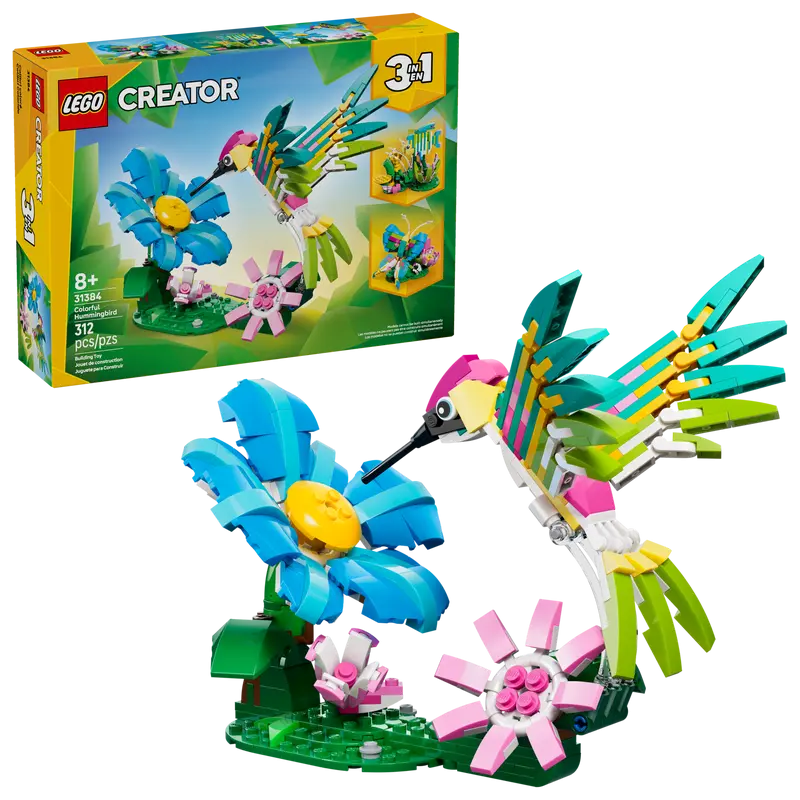 31384 - LEGO CREATOR - ANIMALI SELVATICI: COLIBRÌ VARIOPINTO