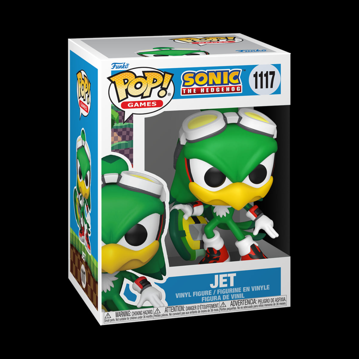 SONIC THE HEDGEHOG - POP FUNKO VINYL FIGURE 1117 JET THE HAWK W/BOARD 9CM